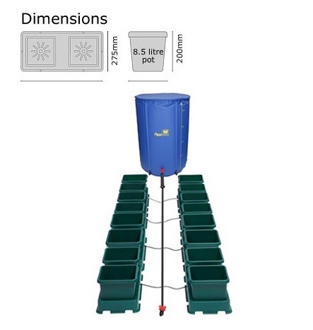 Autopot EASY2GROW 8.5 Litrelik 16 Saksılı Sistem 1 Autopot EASY2GROW 8.5 Litrelik 16 Saksılı Sistem